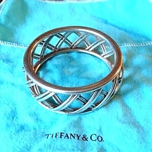 Tiffany & Co. Sterling silver wire cage bangle bracelet Paloma Picasso